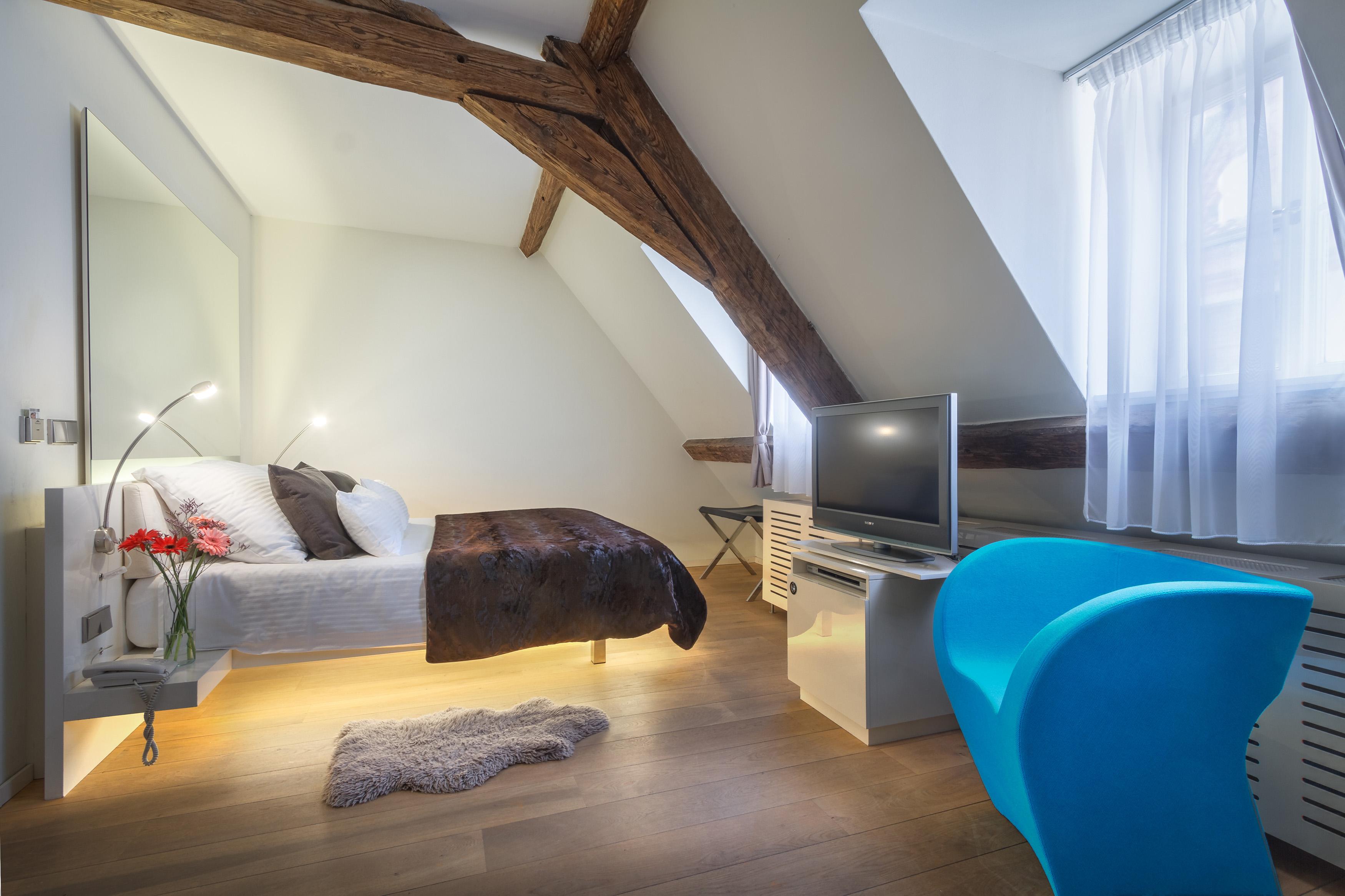 Three Storks Hotel Prague Luaran gambar A room at the Hotel Stadt Rom